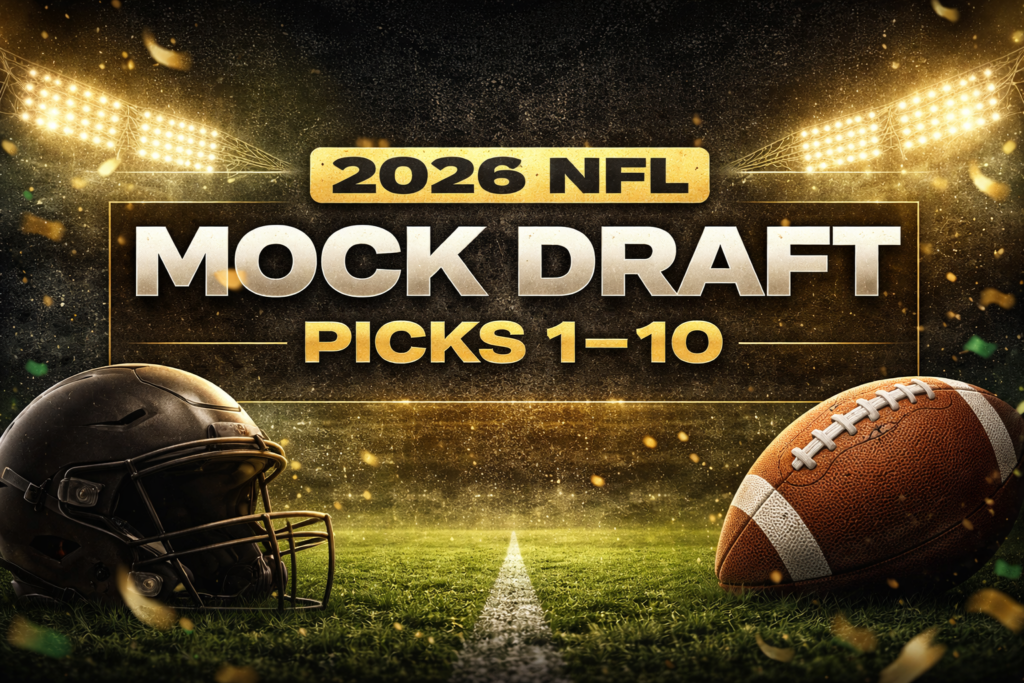 2026 NFL Mock Draft 1.0 (Picks 1-10) and Fantasy Football Impact